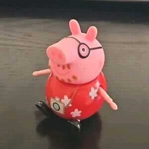 Peppa Pig Daddy Pig Action Figure Toy Jazwares 2003 RV Camper Replacement